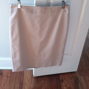 Tan pencil skirt